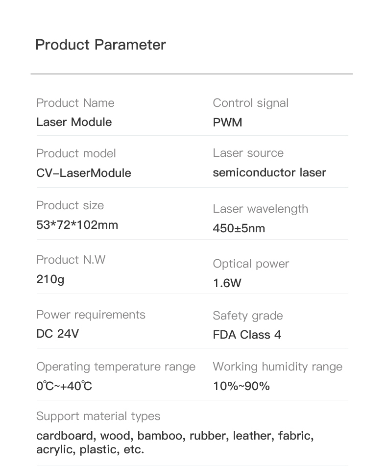 CV-Laser Module 24V 1.6W